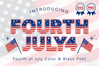 Classic Americana Fonts for Patriotic Designs