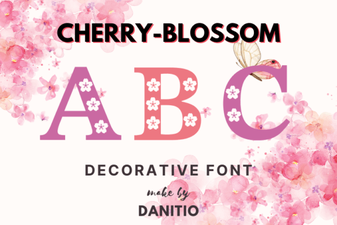 Capture Spring's Elegance with Cherry Blossom Fonts