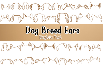 Creative Font Designs Inspired by Dog Breed Ears