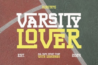 Varsity Lover Font for Sports & Creative Designs