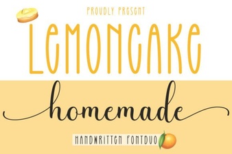 Homemade Lemoncake Duo Font Project Guide